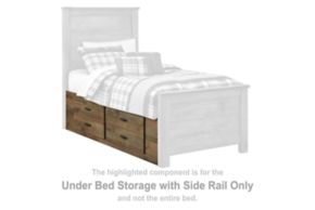 Signature Design by Ashley® B446-50 Trinell - Under Bed Storage w/Side Rail - Brown