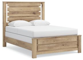 Benchcraft® B1045B2 Brozmont - Queen Panel Bed - Tan