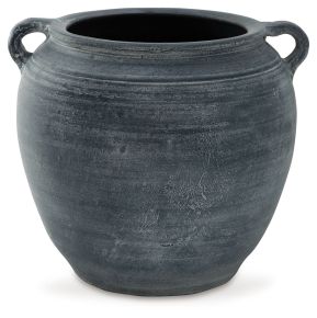 Ashley Furniture A2000628 Meadie - Vase - 9" - Distressed Blue