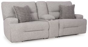 Ashley Furniture 93605S10 Ashley Furniture 93605S10 Acklen Place - 3-Piece Power Reclining Sectional With Storage Console - Pewter