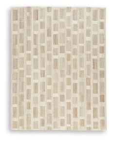 Ashley Furniture R407711 Lisgrove - 8' x 10' Rug - Tan / Brown / White