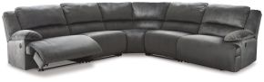 Signature Design by Ashley® 36505S6 Clonmel - Charcoal - 5-Piece Reclining Sectional With Zero Wall Recliners