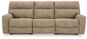 Signature Design by Ashley® 61004S2 Next-gen Durapella - Sand - 3-Piece Power Reclining Sectional Sofa