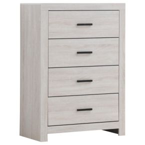 CoasterEveryday 207055 Brantford - 4-Drawer Bedroom Chest - Coastal White