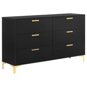 CoasterEveryday 224453 Kendall - 6-Drawer Dresser - Black