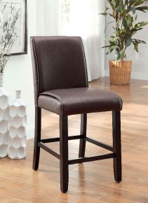 Furniture of America CM3823PC-2PK Gladstone - Counter Height Chair (Set of 2) - Dark Walnut