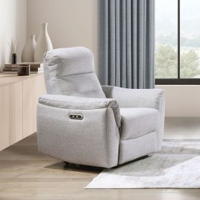 ACME LV03587 Eastre - Power Motion Recliner With USB Port - Beige Chenille