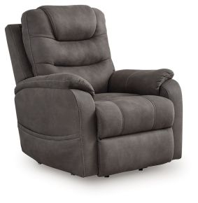 Signature Design by Ashley® 1760912 Snowfield - Power Lift Recliner - Gunmetal