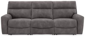 Signature Design by Ashley® 61003S9 Next-Gen Durapella - 3-Piece Power Reclining Sectional - Slate
