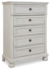 Signature Design by Ashley® B742-45 Robbinsdale - Five Drawer Chest - Youth - Antique White