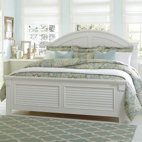 Liberty Furniture 607-BR-QPB Summer House - Queen Panel Bed - White