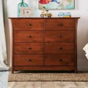 Furniture of America FOA7603C-8D Keizer - 8 Drawer Chest - Dark Cherry