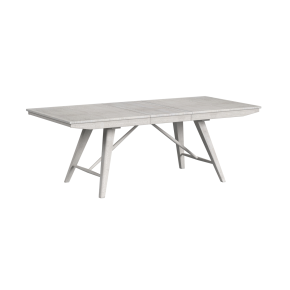 Intercon BY-TA-4084-WHT-C Bayside - Trestle Table - Silver