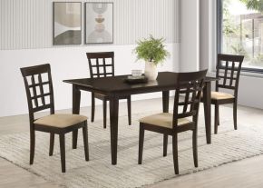 Coaster Fine Furniture 100771-S5 Gabriel - 5 Piece Rectangular 59" Dining Set - Cappuccino