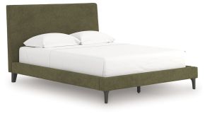Signature Design by Ashley® PCB3367-81 Chirason - Queen Upholstered Bed With Roll Slats - Sage Green