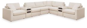 Signature Design by Ashley® 92103S16 Modmax - 8-Piece Sectional With 2 Audio System Consoles - Oyster