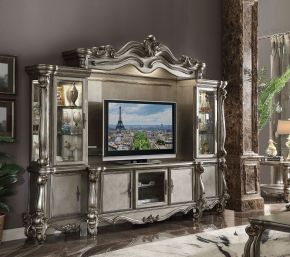 ACME 91820 Versailles - Entertainment Center - Antique Platinum