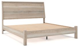 Signature Design by Ashley® B2075B6 Hasbrick - Tan - King Panel Bed