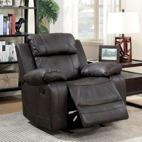 Furniture of America CM6568-CH Pondera - Recliner - Dark Brown