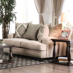 Furniture of America SM3074-LV Jaylinn - Loveseat - Light Brown