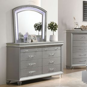 Furniture of America CM7899SV-D Maddie - Dresser - Silver