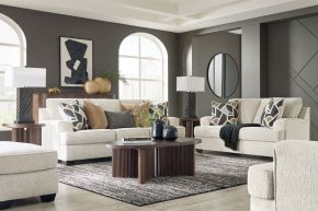 Benchcraft® 44604/38/35/23/14 Benchcraft® 44604/38/35/23/14 Heartcort - 4 Pc. - Sofa, Loveseat, Chair And A Half, Ottoman - Quartz