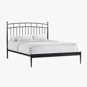 Intercon MB-BR-TRDQEN-MTE-C Metal Beds - Traditional Queen Metal Bed - Matte Black