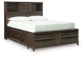 Signature Design by Ashley® B479B4 Vanmore - Full Storage Bed - Dark Brown