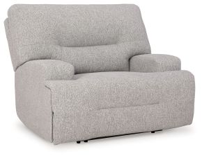 Ashley Furniture 9360582 Acklen Place - Wide Seat Power Recliner - Pewter