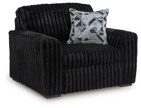 Ashley Furniture 9810323 Midnight-Madness - Chair And A Half - Onyx