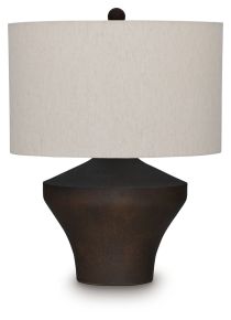Ashley Furniture L207674 Dolanham - Metal Table Lamp - Distressed Brown