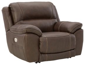 Ashley Furniture U7160482 Dunleith - Chocolate - Zero Wall Recliner W/pwr Hdrst