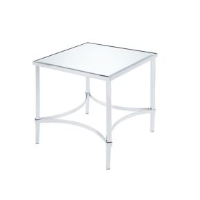 ACME 80192 Petunia - End Table - Mirrored & Chrome