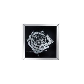 ACME 97320 Talisha - Wall Art - Mirrored & Faux Crystal Rose