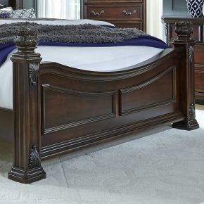 Liberty Furniture 737-BR02 Messina Estates - Queen Poster Footboard - Dark Brown