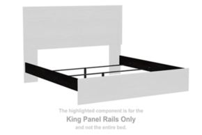Signature Design by Ashley® B2589-97 Belachime - King Panel Rails - Charcoal