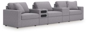 Signature Design by Ashley® 92104S64 Modmax - 5-Piece Sectional With Audio System And With Storage Console - Granite