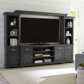 Liberty Furniture 303G-ENTW-ECP Ocean Isle - Entertainment Center With Piers - Black