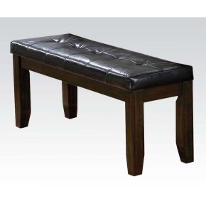ACME 74625 Urbana - Bench - Black PU & Espresso