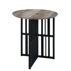 ACME LV01752 Zudora - End Table - Antique Oak & Black
