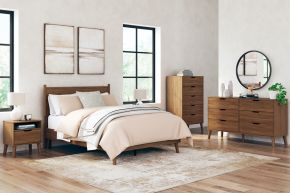 Signature Design by Ashley® EB4879/231/156/112 Fordmont - Cognac - 3 Pc. - Dresser, Full Panel Bed