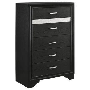 CoasterEveryday 206365 Miranda - 5-Drawer Bedroom Chest - Black