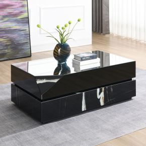ACME LV03865 Drisana - Coffee Table - Black Mirrored Finish
