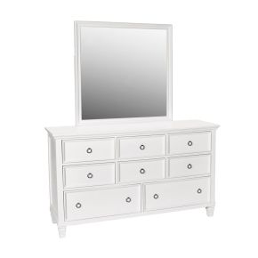 New Classic 02-044W-DM Tamarack - Dresser & Mirror Combo - White