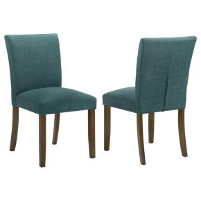 Coaster Fine Furniture 106377 Cantley - Upholstered Dining Side Chair (Set of 2) - Blue