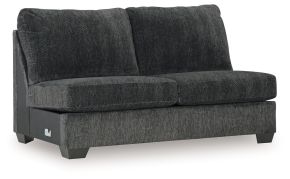 Signature Design by Ashley® 1520534 Hollyview - Armless Loveseat - Shadow