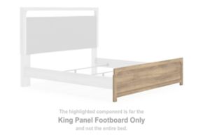 Signature Design by Ashley® PCB1360-56 Kinlanni - King Panel Footboard - Tan
