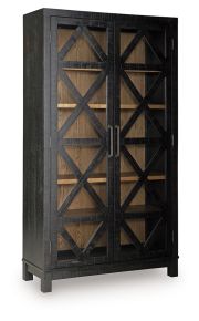 Signature Design by Ashley® A4000728 Christop - Accent Cabinet - Black / Brown