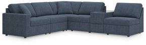 Signature Design by Ashley® 92121S20 Modmax - 6-Piece Sectional With Storage Console And 3 Armless Chairs - Ink