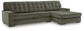 Signature Design by Ashley® PC61702S2 Caspian-Town - 2-Piece Sectional With RAF Corner Chaise - Olive